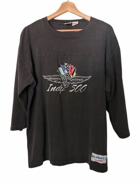 Authentic Vintage 1990s Indianapolis Motor Speedway Indy 500 Long-Sleeve Tee XL